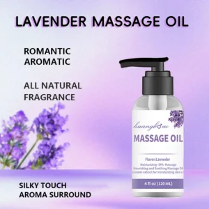 Lavender Massage Oil for Calming, Soothing and Relaxing Muscles