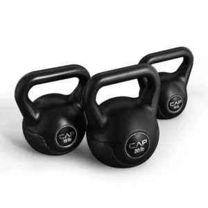 45 LB Cement Kettlebell Set 10 lb 15 lb 20 lb