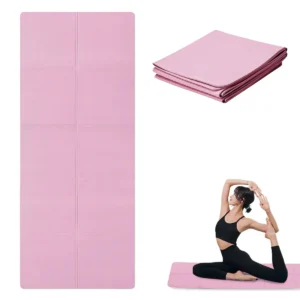 Pink Foldable Yoga Mat Eco Friendly EVA Folding Travel Fitness Exercise Mat