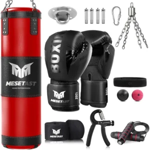 4ft Heavy Punching Bag Set for Home Gym Training